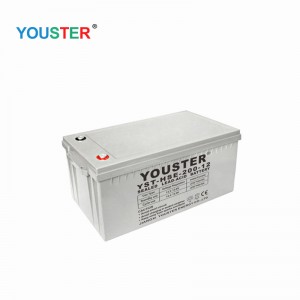 Glóthach Glóthach Timthriall Deep Youster Inverter Aigéad Aigéad Luaidhe 12v200AH Glóthach Glóthach Ceallraí Gréine le haghaidh Úsáid Baile